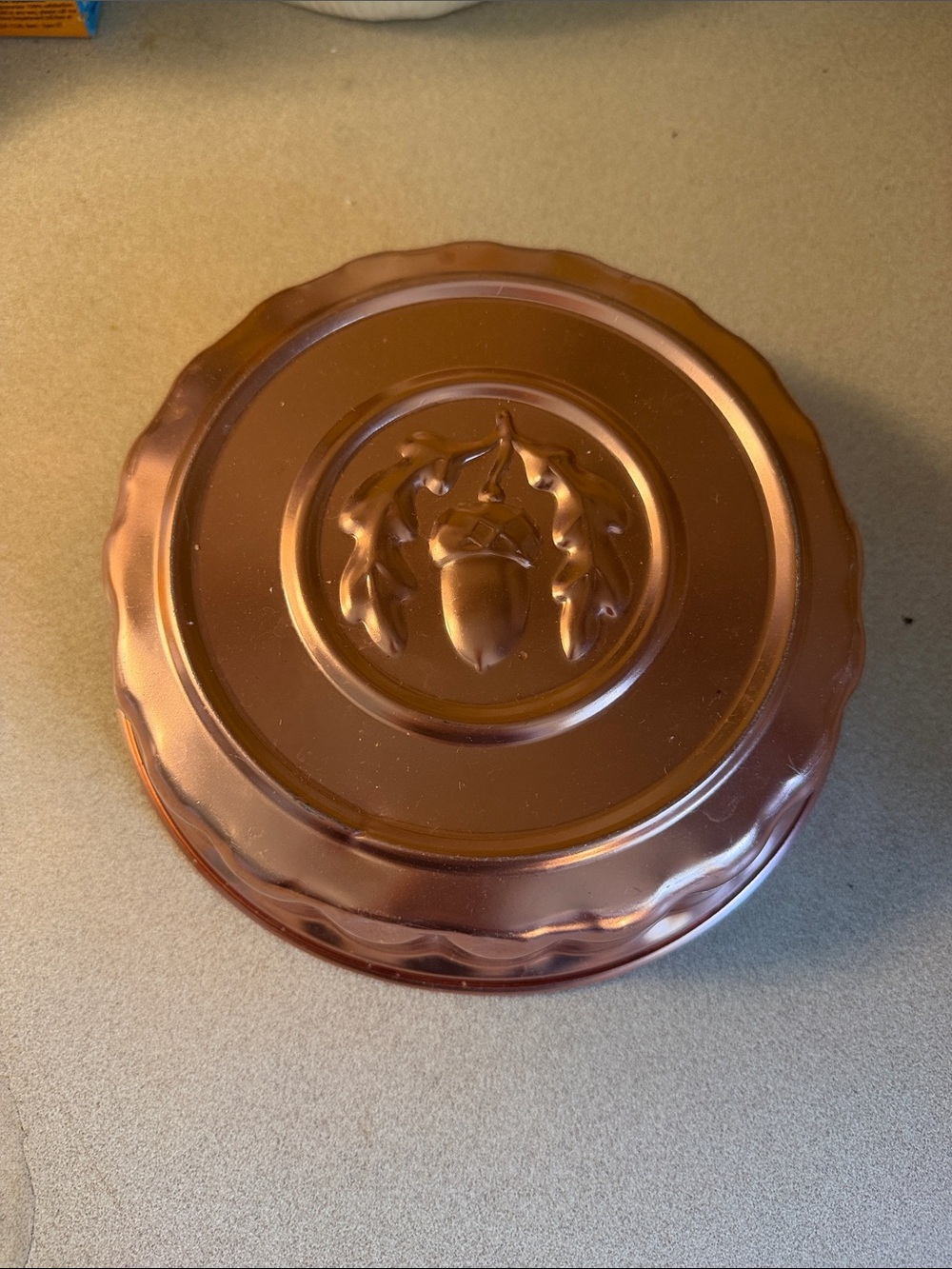 Copper-Colored Decorative Jello mold